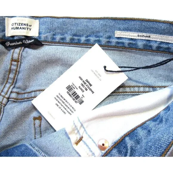 NWT Citizens of Humanity Daphne in Nuance High Rise Stovepipe Jeans 31 $258